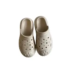 Foto 15 von Clogs Hausschuhe Xani Herren Schwarz Beige Weiß Gr. 40-45 EVA rutschfeste Sohle