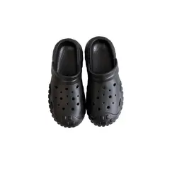 Foto 17 von Clogs Hausschuhe Xani Herren Schwarz Beige Weiß Gr. 40-45 EVA rutschfeste Sohle