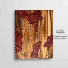 Foto 7 von Xani Holz Schneidebrett 31 x 24 cm, 1,5 cm dick, Küche, Holzbrett, Schneidunterlag