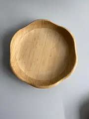 Foto 5 von Holzschalen 3er Set Servierschalen Obstschale Blütenform stapelbar Natur Deko