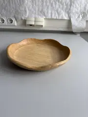 Foto 8 von Holzschalen 3er Set Servierschalen Obstschale Blütenform stapelbar Natur Deko