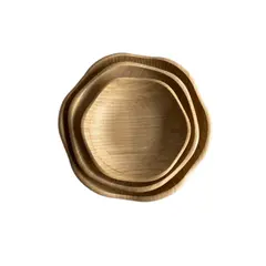 Foto 12 von Holzschalen 3er Set Servierschalen Obstschale Blütenform stapelbar Natur Deko