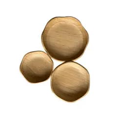 Foto 13 von Holzschalen 3er Set Servierschalen Obstschale Blütenform stapelbar Natur Deko