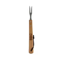 Foto 15 von Grillbesteck 3-teilig Edelstahl Holzgriffe Zange Gabel Wender BBQ Set