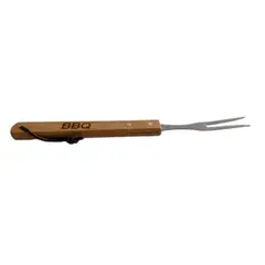 Foto 16 von Grillbesteck 3-teilig Edelstahl Holzgriffe Zange Gabel Wender BBQ Set