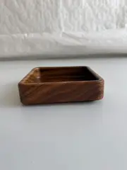 Foto 3 von Holzschüssel Akazienholz 15 x 4,5cm rund Servierschale Snackschale Küche