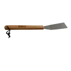 Foto 18 von Grillbesteck 3-teilig Edelstahl Holzgriffe Zange Gabel Wender BBQ Set