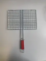 Foto 1 von Grillrost 3er Set 28 x 21 cm Edelstahl Klappgriff BBQ Ersatzrost Holzkohlegrill