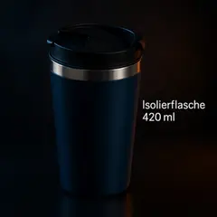 Foto 22 von Isolierflasche 420 ml Xani Edelstahl Thermosflasche auslaufsicher heiß & kalt