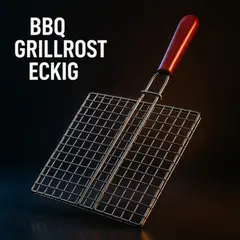 Foto 10 von Grillrost 3er Set 28 x 21 cm Edelstahl Klappgriff BBQ Ersatzrost Holzkohlegrill