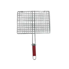 Foto 12 von Grillrost 3er Set 28 x 21 cm Edelstahl Klappgriff BBQ Ersatzrost Holzkohlegrill