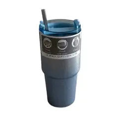 Foto 18 von Isolierbecher 600 ml Xani Edelstahl mit & ohne Strohhalm auslaufsicher 3 Farben