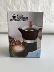 Foto 7 von Espressokocher 3 Tassen Aluminium Blau Mokkakanne Herdplatte Kaffeekanne Xani