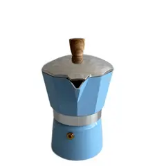 Foto 18 von Espressokocher 3 Tassen Aluminium Blau Mokkakanne Herdplatte Kaffeekanne Xani