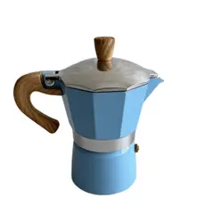 Foto 19 von Espressokocher 3 Tassen Aluminium Blau Mokkakanne Herdplatte Kaffeekanne Xani