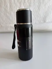 Foto 3 von Thermosflasche 800ml Edelstahl doppelwandig Isolierflasche mit Trinkbecher