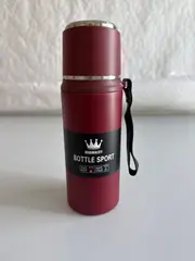 Foto 9 von Thermosflasche 800ml Edelstahl doppelwandig Isolierflasche mit Trinkbecher