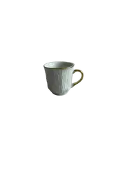 Foto 11 von Kaffee- und Mokkatassen mit Unterteller aus Porzellan Weiß-Gold