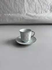 Foto 4 von Kaffee- und Mokkatassen mit Unterteller aus Porzellan 12-tlg Schwarz-Gold
