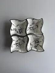 Foto 5 von Keramik Snackschale 4er Marmor-Optik