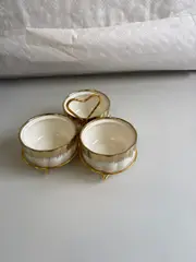 Foto 2 von Keramik Snackschale 3er Set mit Deckel Vorratsdose Aufbewahrung Küche