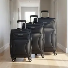 Foto 48 von Kimsonic Stoffkoffer Trolley 4 Rollen Reisekoffer S M L Dehnfalte Schloss